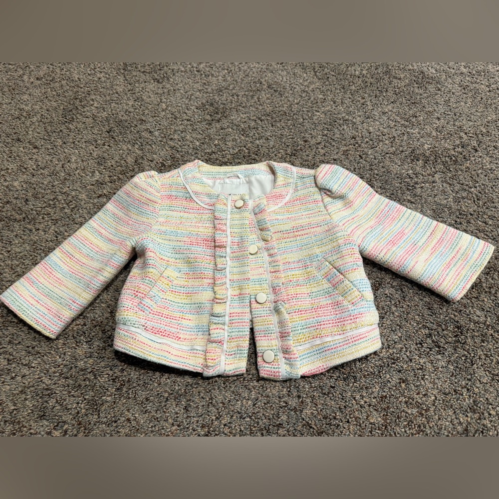 Janie and Jack Pastel Striped Blazer